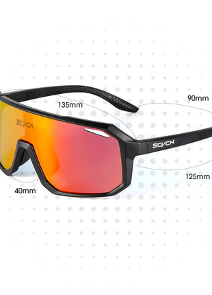 SCVCN New Cycling Glasses Bike Sunglasses Men UV400 Eyewear Outdoor