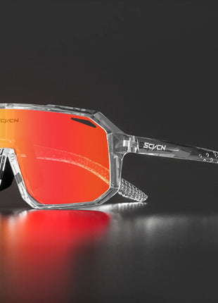 SCVCN New Cycling Glasses Bike Sunglasses Men UV400 Eyewear Outdoor