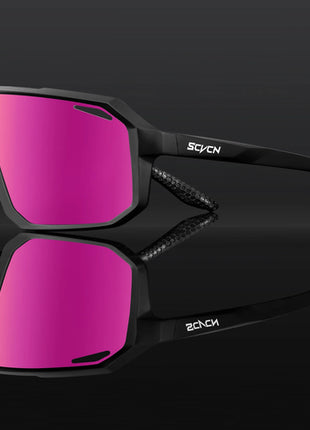 SCVCN New Cycling Glasses Bike Sunglasses Men UV400 Eyewear Outdoor