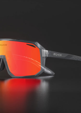 SCVCN New Cycling Glasses Bike Sunglasses Men UV400 Eyewear Outdoor