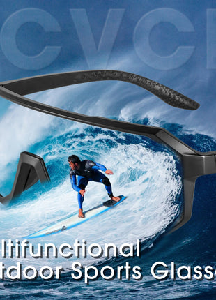SCVCN New Cycling Glasses Bike Sunglasses Men UV400 Eyewear Outdoor