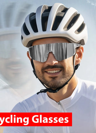 SCVCN New Outdoor Cycling Sunglasses Men Road Driving Bike Glasses