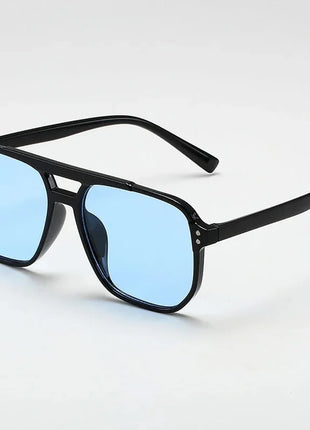 Women's Men's Square Sunglasses Retro Polygonal Sunglasses Black Retro