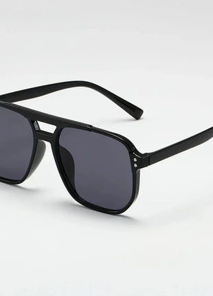 Women's Men's Square Sunglasses Retro Polygonal Sunglasses Black Retro