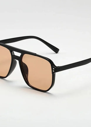 Women's Men's Square Sunglasses Retro Polygonal Sunglasses Black Retro