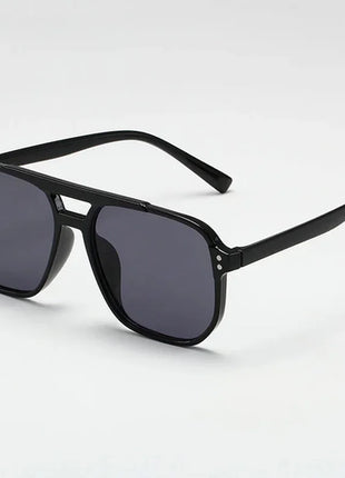 Women's Men's Square Sunglasses Retro Polygonal Sunglasses Black Retro