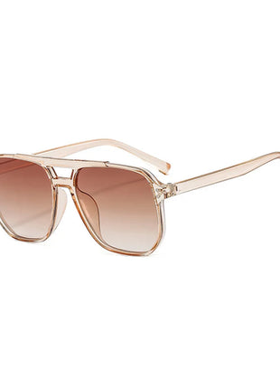Women's Men's Square Sunglasses Retro Polygonal Sunglasses Black Retro