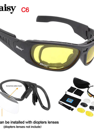 Daisy C6 Polarized Glasses CS Army Tactical Motorcycle Hunting