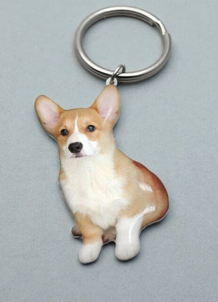 Personalized Pet Keychain Engraved Picture Keyring - Custom Photo