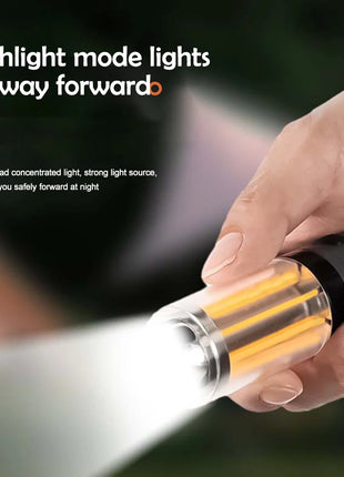 LED Rechargeable Flashlight Camping Lantern 5 Modes Super Bright