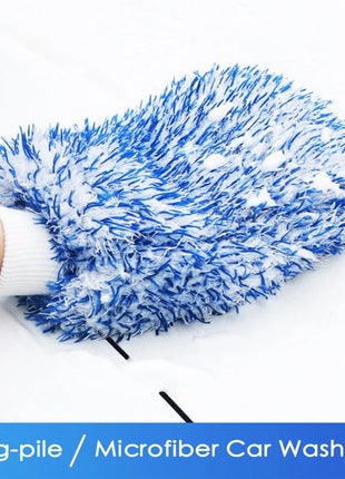 Plush Car Wash Mitt Microfiber Thick Car Cleaning Mitts Auto Wash
