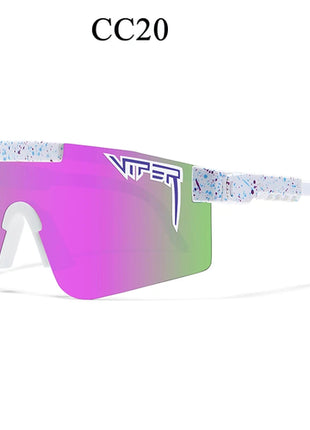 Men Women Pit Viper Cycling Glasses UV400 Sunglasses Adults Outdoor