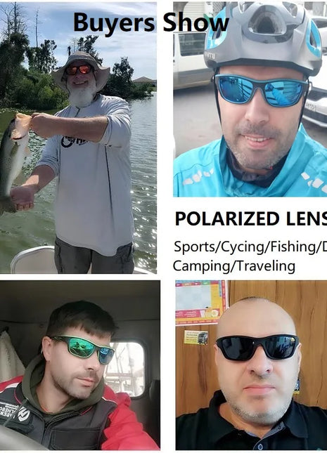 Fashion Polarized Sports Sunglasses With Chain Men Women Brand