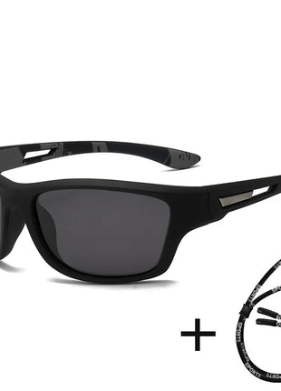 Fashion Polarized Sports Sunglasses With Chain Men Women Brand