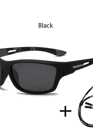 Fashion Polarized Sports Sunglasses With Chain Men Women Brand