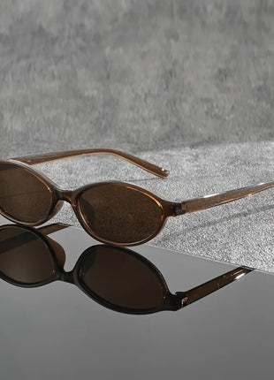1 Pair of Y2K Style Classic Oval Frame Men's and Women's Fashionable
