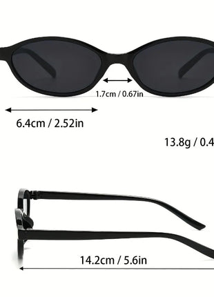 1 Pair of Y2K Style Classic Oval Frame Men's and Women's Fashionable
