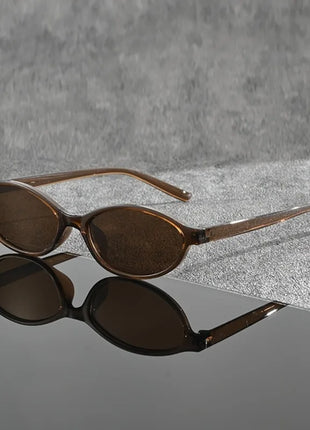 1 Pair of Y2K Style Classic Oval Frame Men's and Women's Fashionable