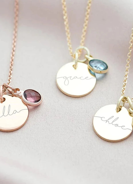 Personalized Birthstone Necklace For Women Best Christmas Gift Jewelry