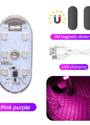 Multi Color Car Lights Wireless LED Touch Light Roof Ceiling Sensor