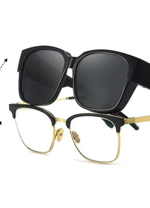 New Fashion Polarized Sunglasses Cover Over Myopia Prescription