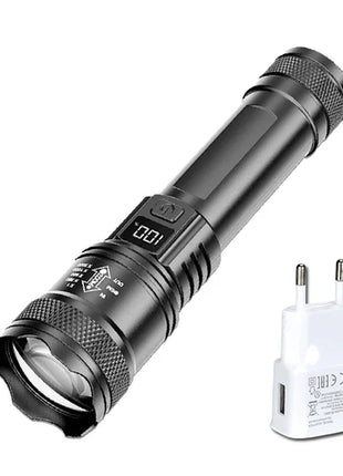 High Power 2000LM LED Flashlight Built-in Battery USB Rechargeable