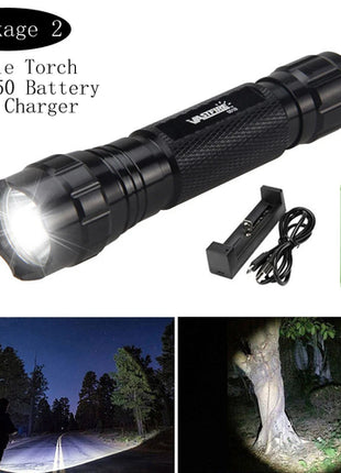 5000lm Led White Tactical Hunting Flashlight Weapon Gun Light +Rifle