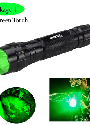 5000lm Led White Tactical Hunting Flashlight Weapon Gun Light +Rifle