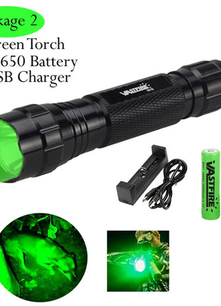 5000lm Led White Tactical Hunting Flashlight Weapon Gun Light +Rifle