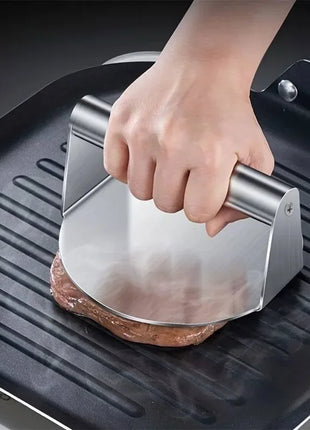 Stainless Steel Smash Burger Press Hamburger Patties Meat Masher