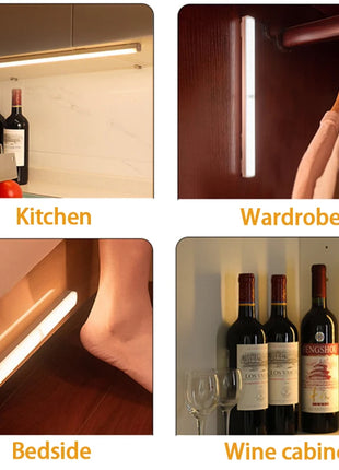 LED Motion Sensor Light Wireless LED Night Light Type C Rechargeable