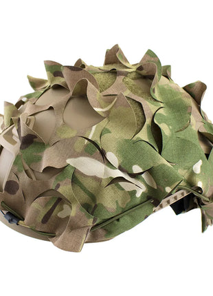 3D Camo Net Airsoft Helmet Cover Laser Cut Nylon Drawstring Helmet