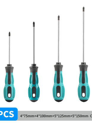 4PCS Multipurpose Handle Screwdrivers Set Electrician Insulated