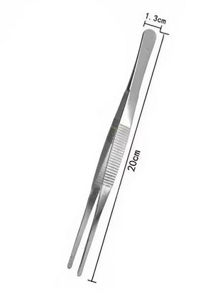 JJYY 304 Stainless Steel Food Tongs Long Handle Non-Slip Barbecue