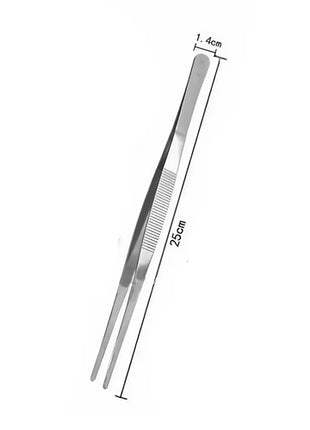 JJYY 304 Stainless Steel Food Tongs Long Handle Non-Slip Barbecue