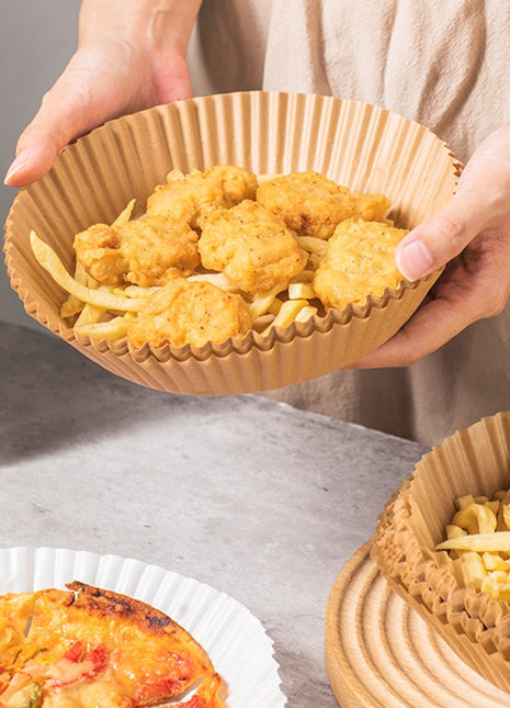 100/50/30pcs Disposable Air Fryer Paper Liner 16/20cm Oil-proof