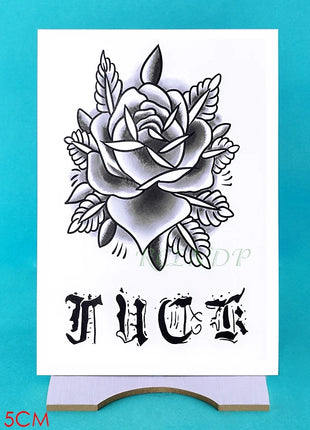 Waterproof Temporary Tattoo Sticker Rose Flower Hand back tatto Art
