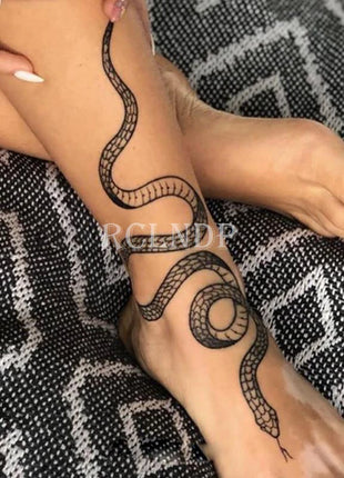 Waterproof Temporary Tattoo Sticker Rose Flower Hand back tatto Art