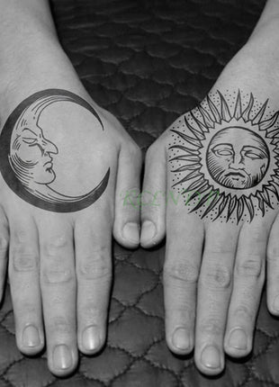 Waterproof Temporary Tattoo Sticker Rose Flower Hand back tatto Art