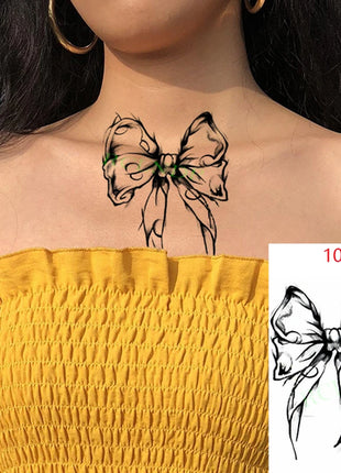 Waterproof Temporary Tattoo Sticker Rose Flower Hand back tatto Art
