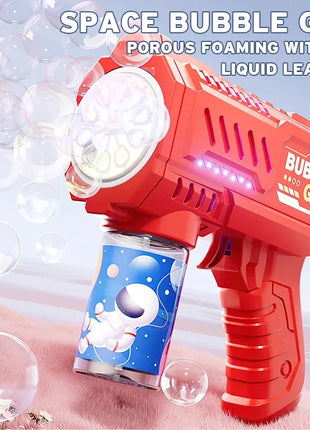 Fully Automatic Bubble Gun Rocket Bubbles Machine Automatic Blower