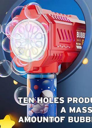 Fully Automatic Bubble Gun Rocket Bubbles Machine Automatic Blower