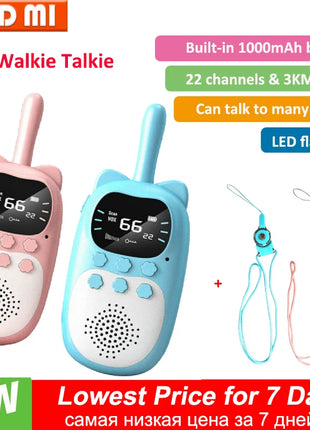 New Walkie Talkie 2pcs Kids Long Distance Electronic Toys Children