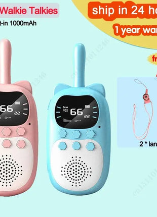 New Walkie Talkie 2pcs Kids Long Distance Electronic Toys Children
