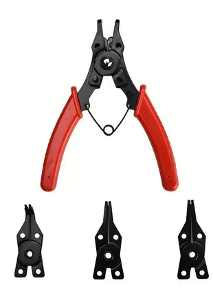 4-In-1 Circlip Pliers Set Snap Ring Pliers Multi Crimp Removable Plier