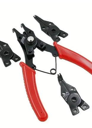 4-In-1 Circlip Pliers Set Snap Ring Pliers Multi Crimp Removable Plier