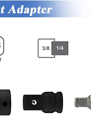 4pcs Socket Convertor Adaptor Reducer Set 1/2 To 3/8 3/8 To 1/4 3/4 To