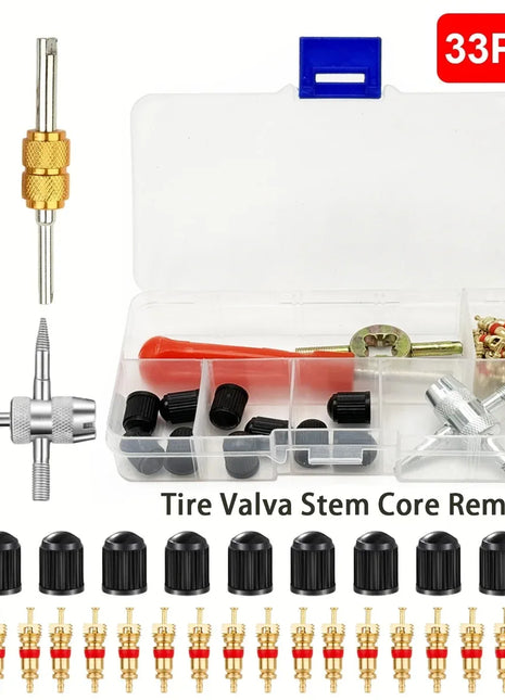 Car Bicycle Slotted Handle Tire Valve Stem Core Remover Screwdriver