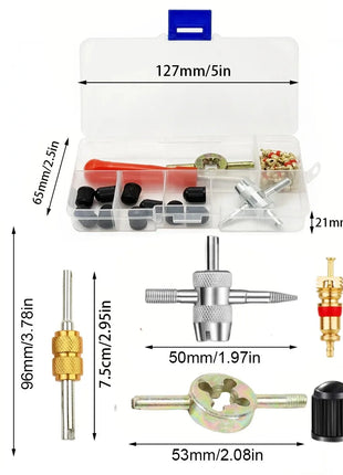 Car Bicycle Slotted Handle Tire Valve Stem Core Remover Screwdriver