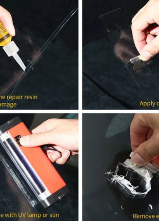 Car Glass Repair Window Cracks Gone Kit Remove Scratch Automobile